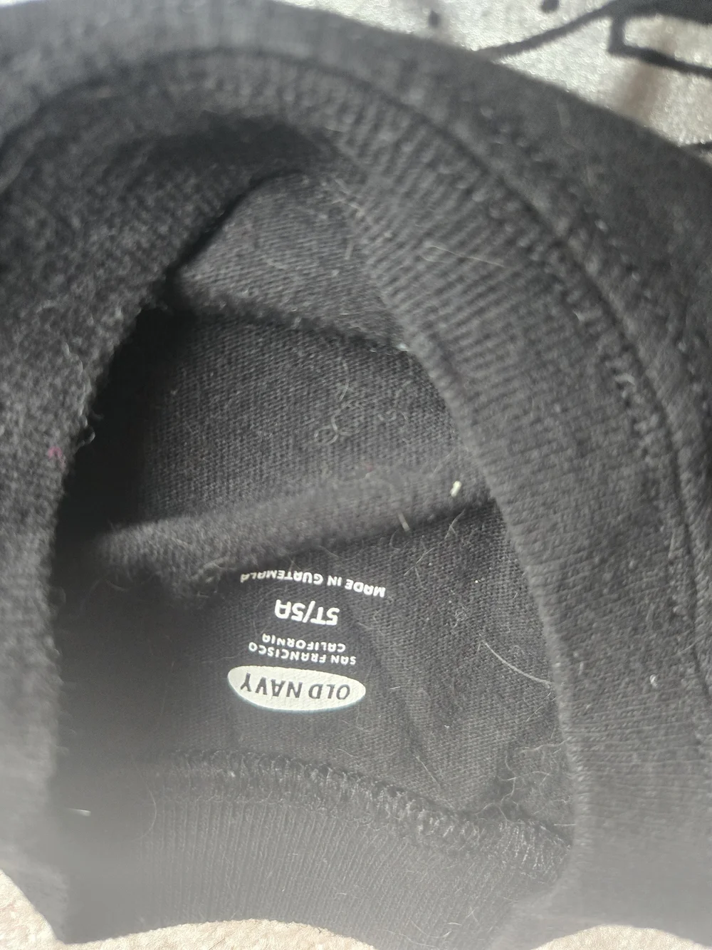 Old Navy Black Long-Sleeve Shirt with Silver Train Graphic